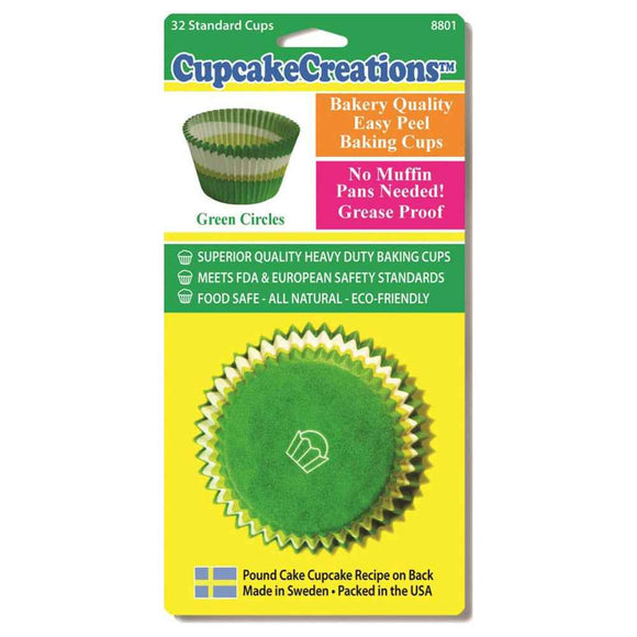 Standard Circle Cupcake Cups (Green)