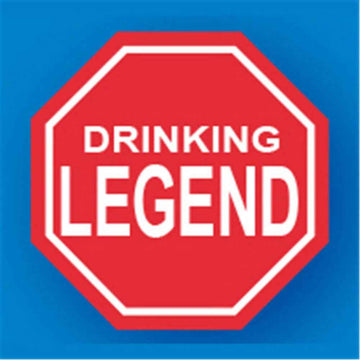 Drinking Legend PVC Sign Keyring