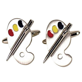 Artist Pallet Button Cufflinks