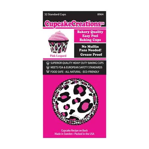 Standard Leopard Cupcake Cups 32pk