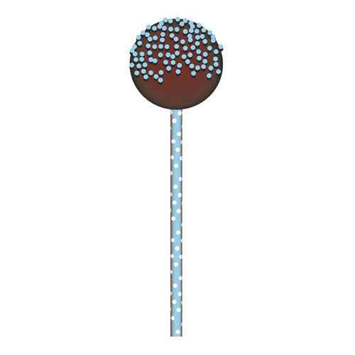 Cakepop White-Dotted Sticks 15cm 24pk