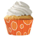 Standard Orange Dots Cupcake Cups 32pk