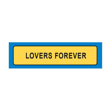 Lovers Forever License Plate Keyring