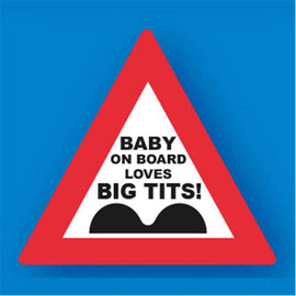 Baby Bird Loves Big Tits Metal Traffic Sign