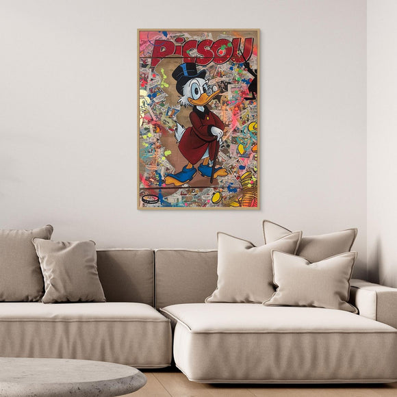 Picsou impression sur toile de l'œuvre originale de Vincent STREIFF
