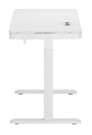 Table réglable en hauteur Up Up Balder II blanche