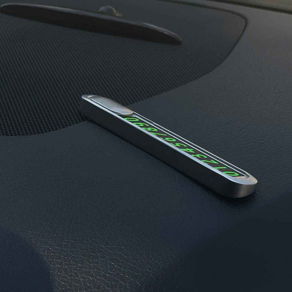 Carte de numéro de téléphone de stationnement temporaire Tellur argent métallisé