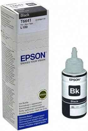 Epson T6641 (C13T66414A) Ink Refill Bottle, Black