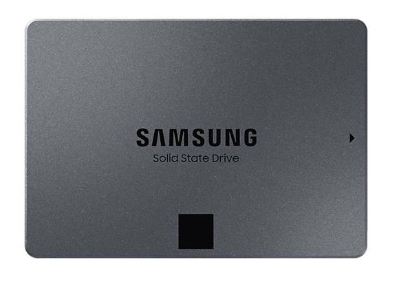 SSD|SAMSUNG|870 QVO|4 To|SATA 3.0|Vitesse d'écriture 530 Mo/s|Vitesse de lecture 560 Mo/s|2,5"|TBW 1440 To|MTBF 1500000 heures|MZ-77Q4T0BW
