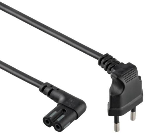 Gembird Power Cord C7 / Angled - Black