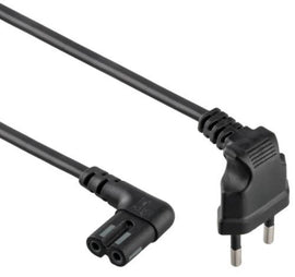 Gembird Power Cord C7 / Angled - Black