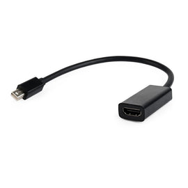 Adaptateur de câble vidéo gembird a-mdpm-hdmif-02 mini displayport hdmi type a standard noir