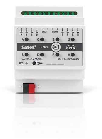 Actionneur d'entrée binaire SATEL KNX 8 canaux KNX-BIN24