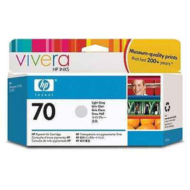 HP 70 original Ink cartridge C9451A light grey standard capacity 130ml 1-pack with Vivera Ink cartridge