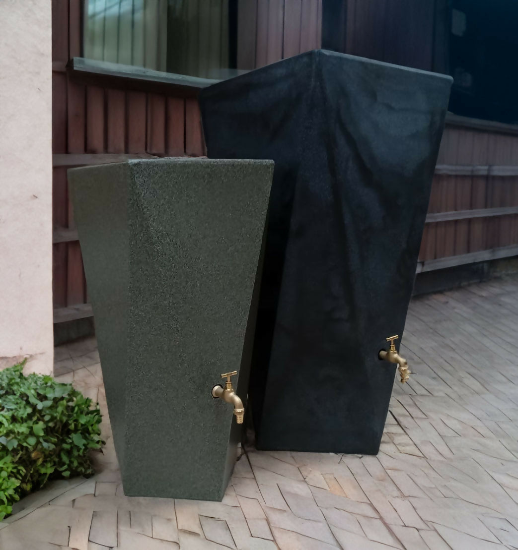 Prestige water  berlin gris  100l  récupérateur d'eau de pluie