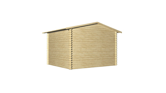 Abri de jardin en bois ep 19mm surface utile 762m² 298x298x235cm int019/ineksa
