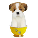 Realistic Dog Tea Cup Plush Toy 15cm-6