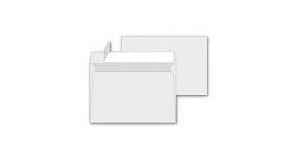 Envelopes with stripe C4 229x324mm, white 90g x 50 pcs