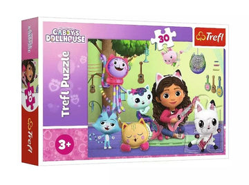 Puzzle trefl la maison de poupée de gabby 30 pièces