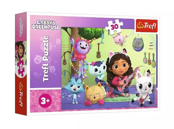 Puzzle trefl la maison de poupée de gabby 30 pièces