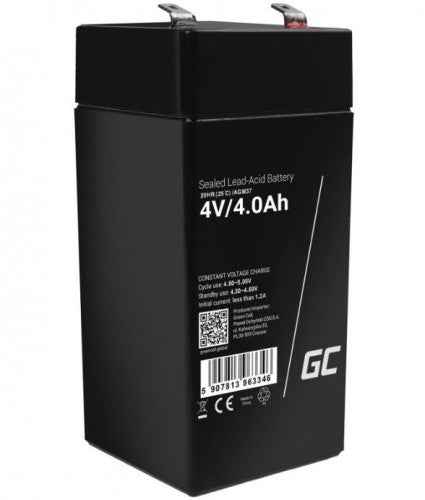 Green Cell AGM37 industrial rechargeable battery Sealed Lead Acid (VRLA) 4000 mAh 4 V