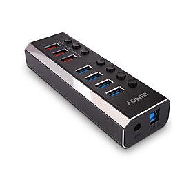 Hub Lindy 7 Port USB 3.0 3x QuickCharge "LY-43371" (timbru verde 0.18 lei)