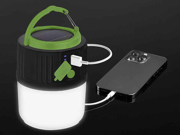 Solarna lampa kempingowa z funkcją powerbank Power