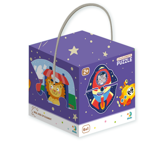 Puzzle DODO 2-3-4 éléments Transport D, 300154