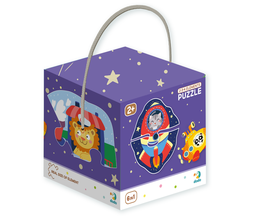 Puzzle DODO 2-3-4 éléments Transport D, 300154