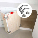 Coppia di Cerniere per Porte ad Angolo Apertura 135° Adatte per un Spessore Compreso Tra 14 e 24mm