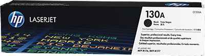 Cartouche de toner d'origine HP 130A CF350A noir capacité standard 1 300 pages 1 paquet