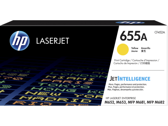 HP 655A Yellow Original LaserJet Toner Cartridge