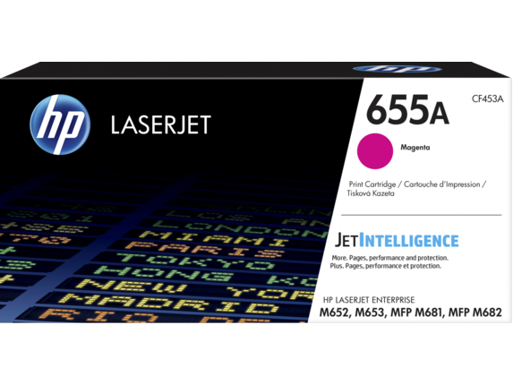 Toner Original HP Magenta, nr.655A, pentru Color LaserJet M652|M653|M681|M682, 10.5K, (timbru verde 1.2 lei) , "CF453A"