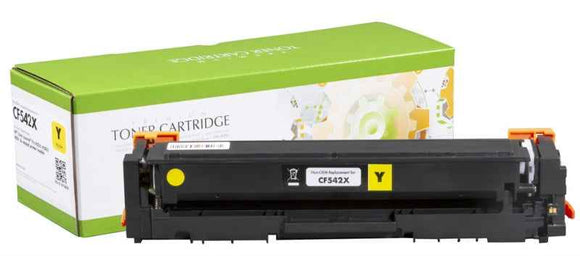 Compatible Static-Control HP Cartridge No.203X Yellow 2,5K (CF542X)/Canon CRG-054HY New chip
