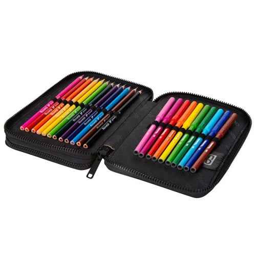 Trousse scolaire à deux étages avec équipement Coolpack Jumper XL Doggies
