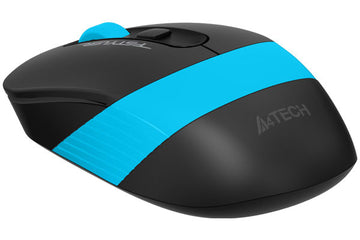 Souris a4tech gaming sans fil 24 ghz optique 2000 dpi défilement 4/1/boutons bouton de sélection de vitesse noir/bleu  fg10 blue  tampon vert 018 lei