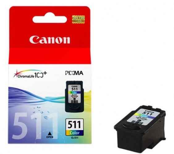 Canon CL-511 (2972B001) Ink Cartridge, CMY