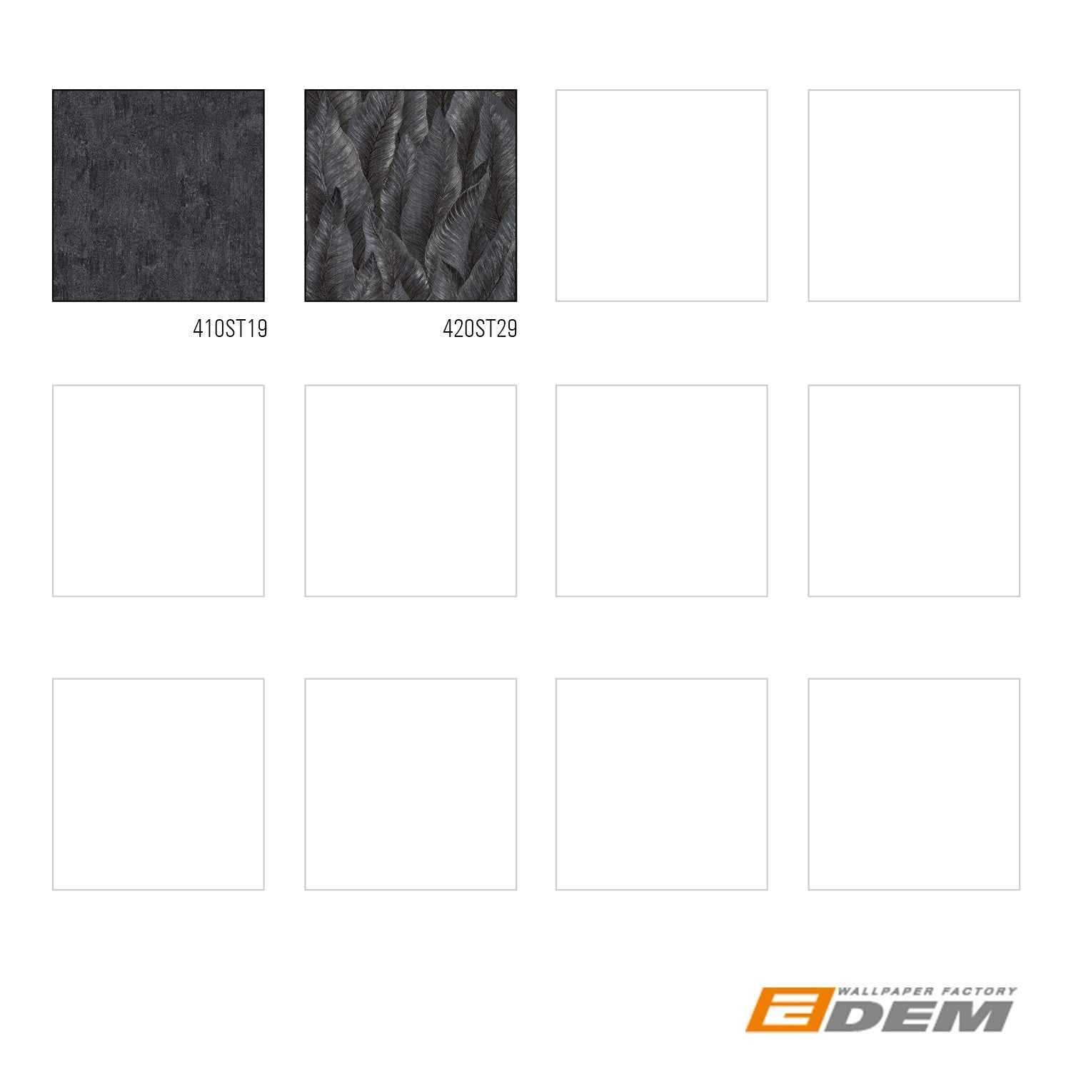 Papier peint gaufré EDEM 420ST29 papier peint intissé gaufré à chaud légèrement texturé avec un dessin nature scintillant anthracite brun argent bronze 10,65 m2
