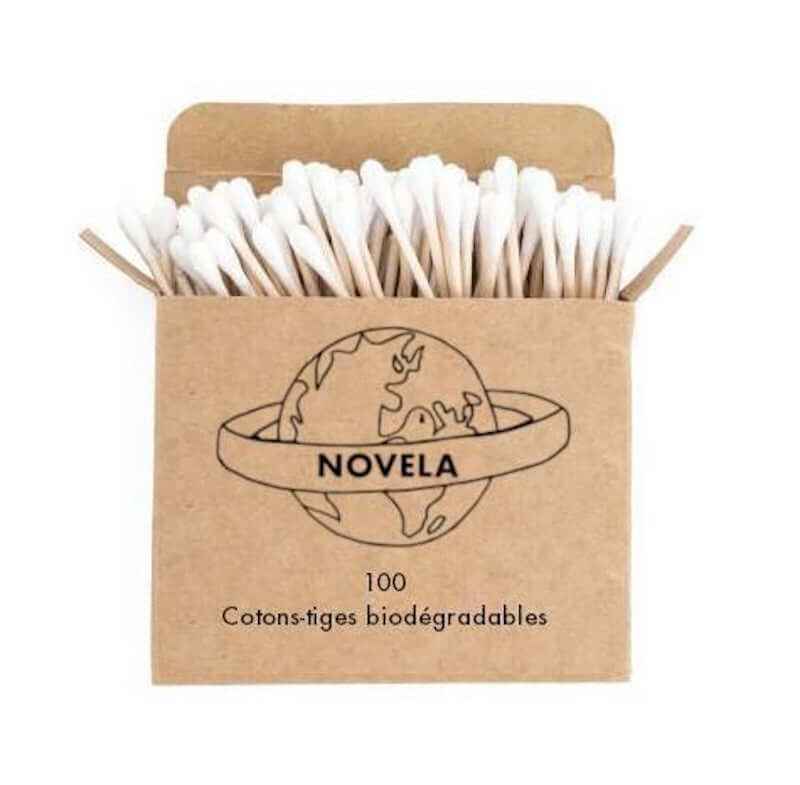 Cotons-tiges biodégradables en bois | Novela Global