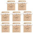 Lot de 8 boîtes de coton-tiges biodégradables en bois, 100 unités, éco-responsables et compostables.