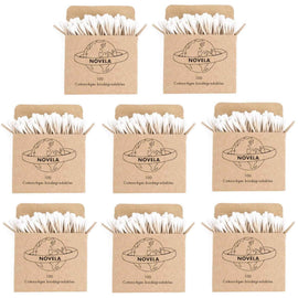 Cotons-tiges biodégradables en bois lot de 8 boites