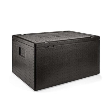 Conteneur isotherme 82,3 L Maxi Crystal 310 noir - clicktofournisseur.com