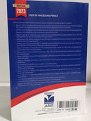 Ecost Customer Return Book Patrice BARREAU Criminal Procedure Code 2023(French)