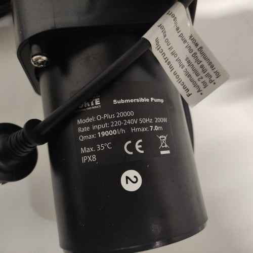 Ecost Customer Return Aquaforte O20000 plus 200 watts max flow 19 m3/h Max out