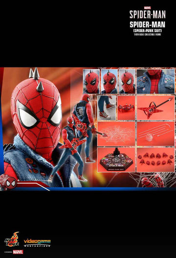 Figurine Hot Toys VGM32 - Marvel Comics - Marvel's Spider-Man - Spider-Man Spider-Punk Suit Version