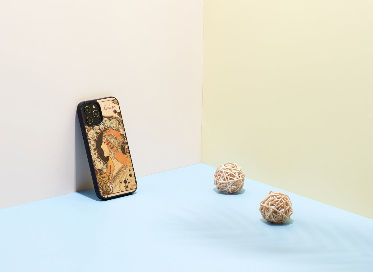Coque MAN&WOOD pour iPhone 12/12 Pro Zodiac noir