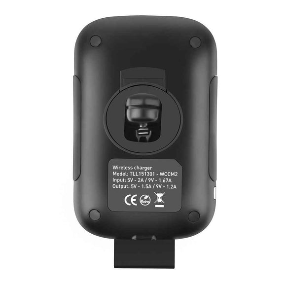 Chargeur de voiture sans fil Tellur, certifié QI, 10 W, capteur IR, WCCM2 noir