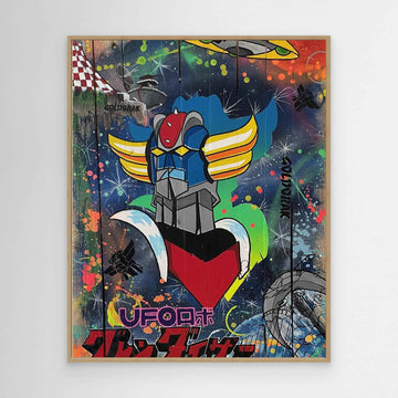 Goldorak reproduction officielle sur toile de l'œuvre