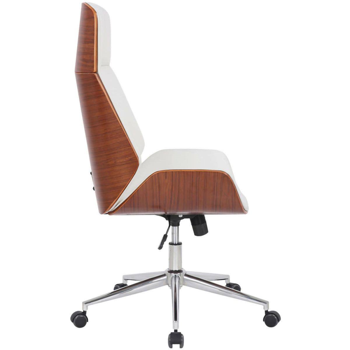 Fauteuil de bureau Varel - Noyer - blanc