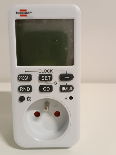 Ecost customer return Brennenstuhl 1506321 ComfortLine Weekly Timer White (Digital Programmable Sock